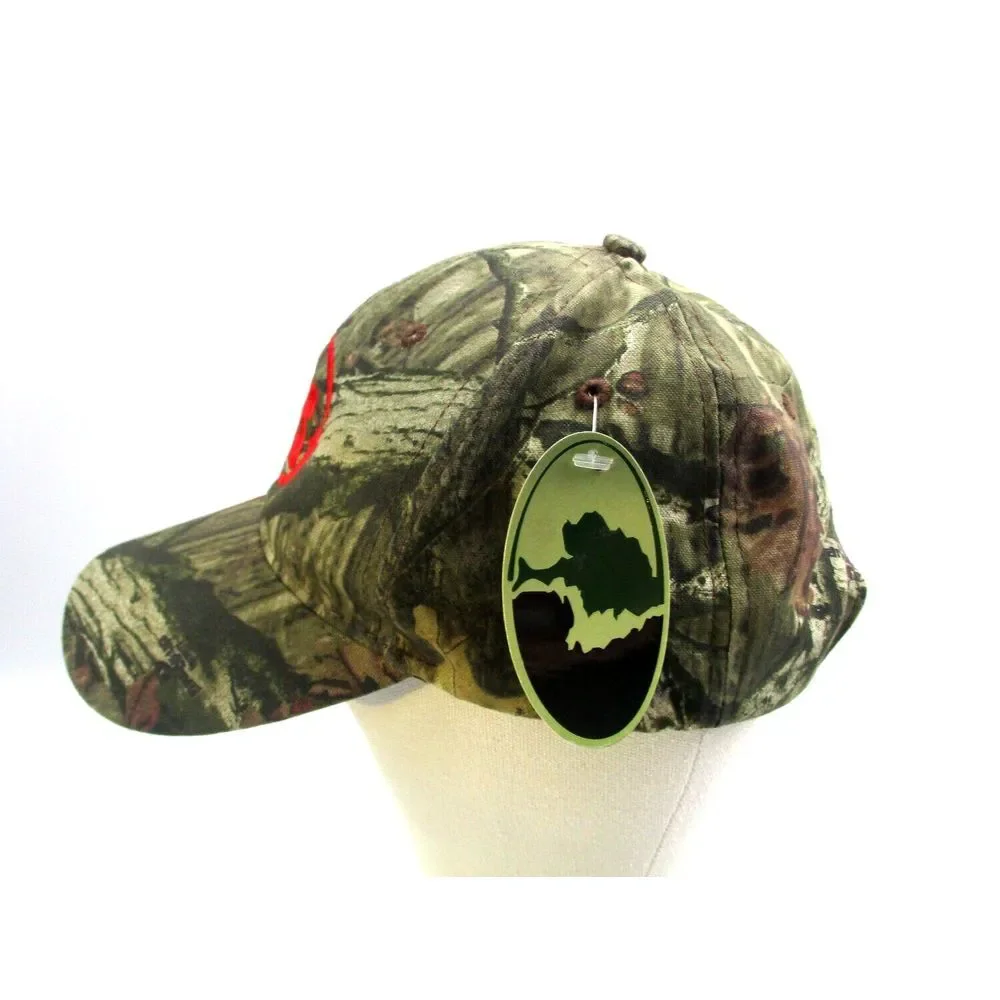 Mossy Oak Break-up Camo CFS American Flag Strapback Trucker Hat‎ Cap New w/tag
